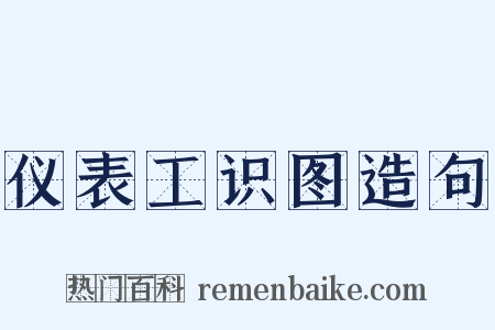 仪表工识图造句是什么意思的图片